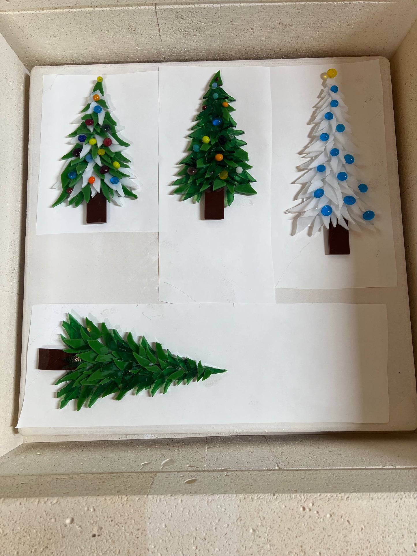 Fused Glass Christmas Tree Class @The Glassy Gardener’s Studio