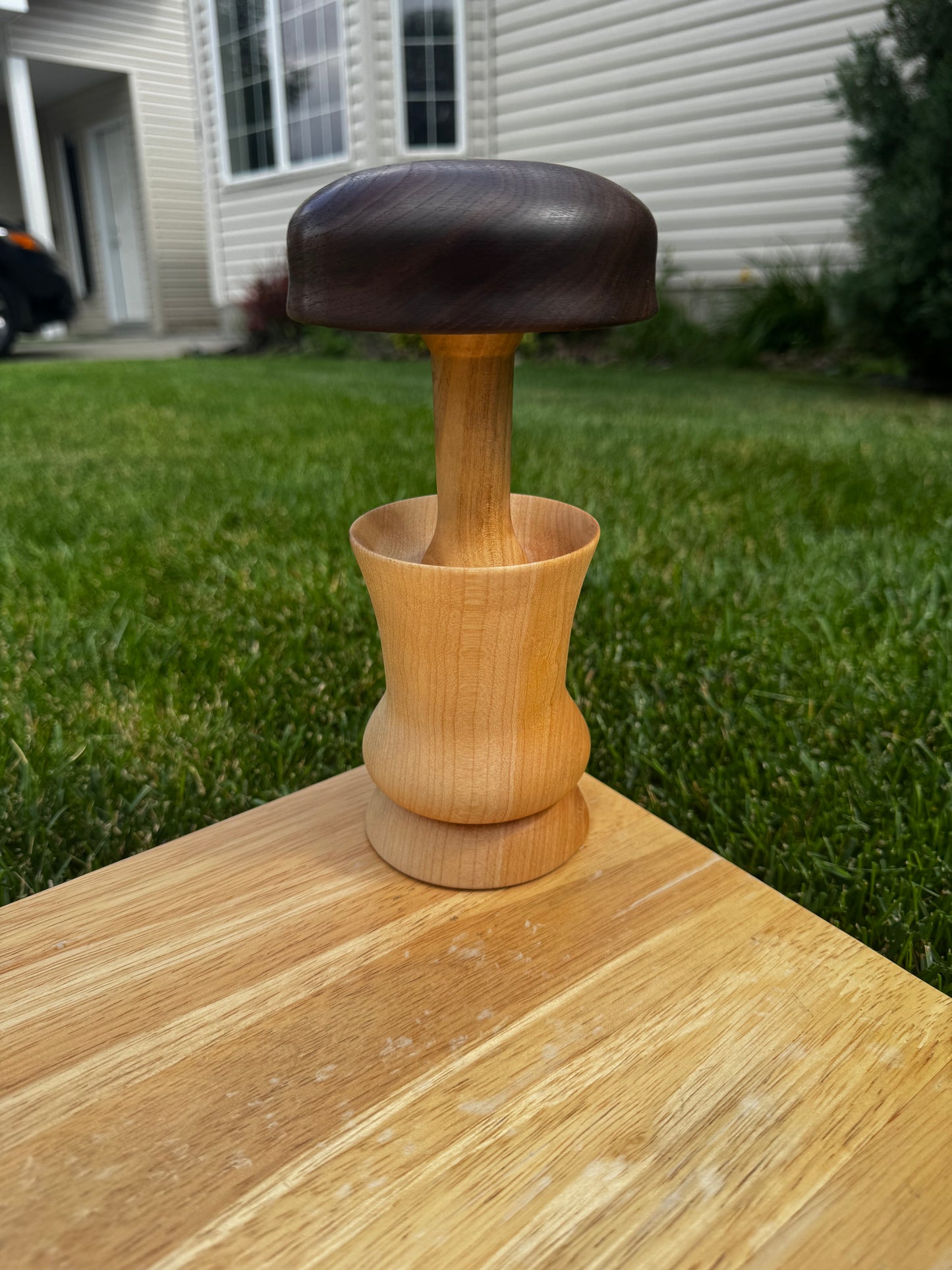 Cherry/Maple Mushroom in a Maple Pot