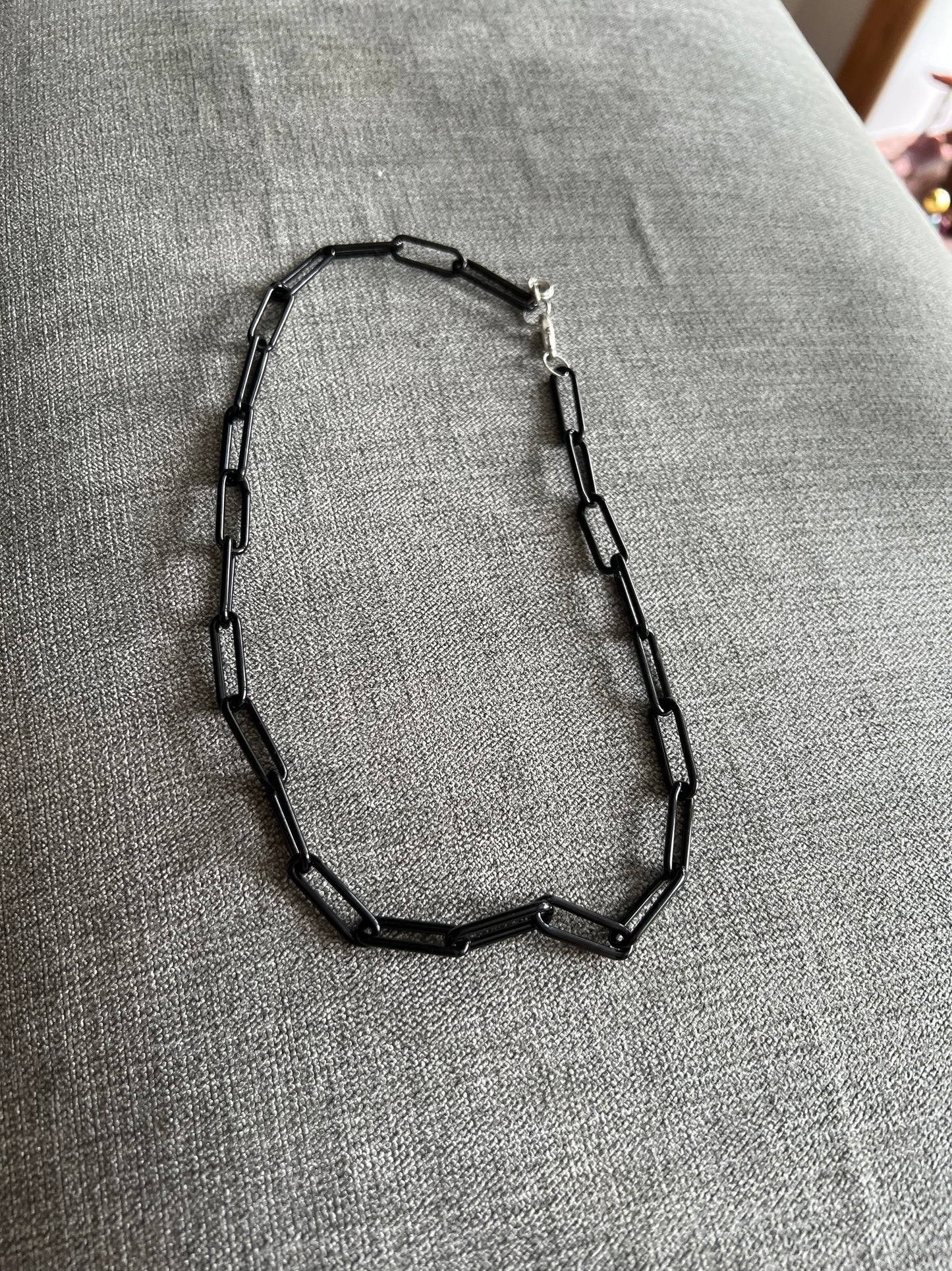 Glass chain necklace