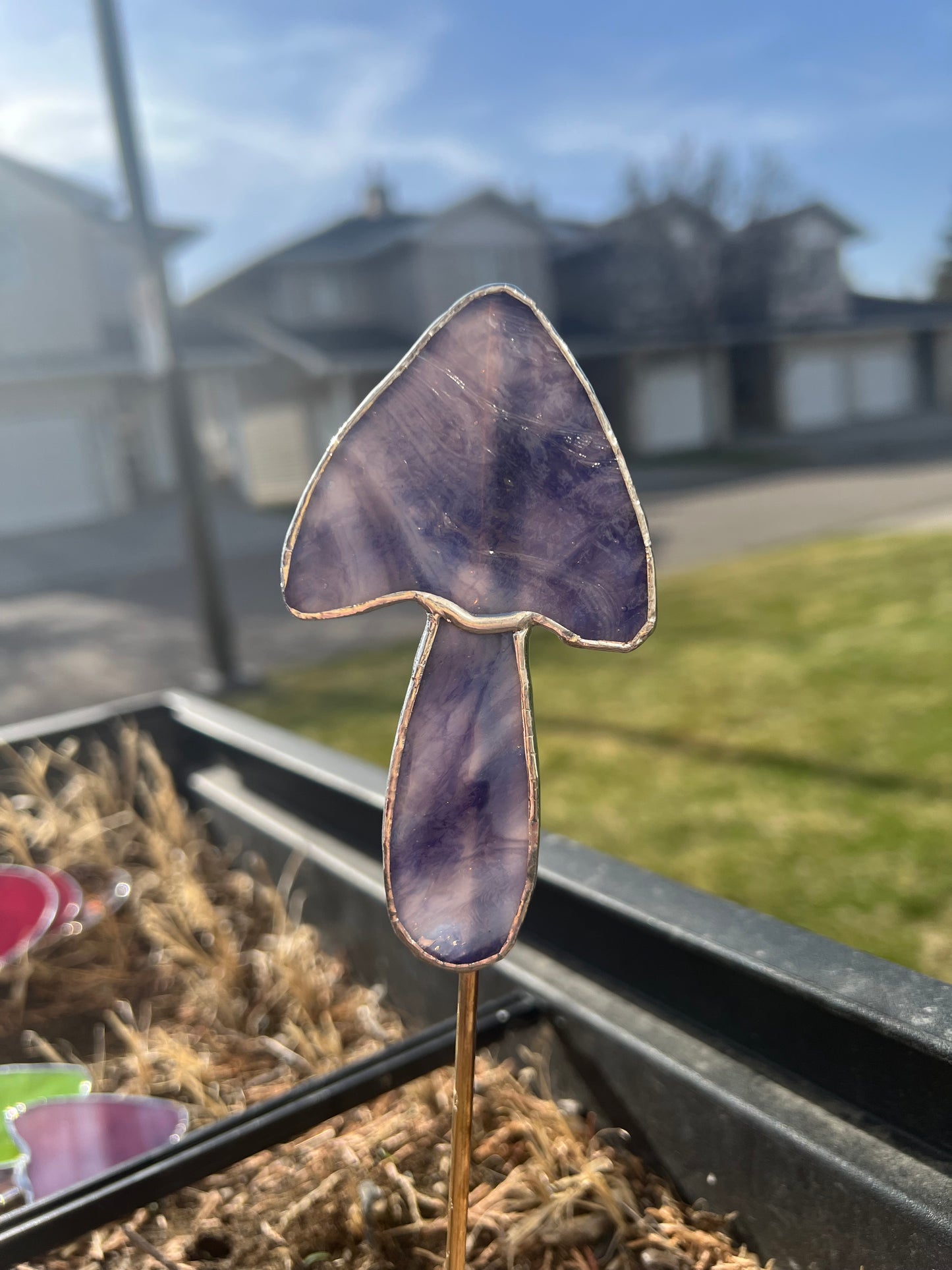 Stained Glass Plant Stake