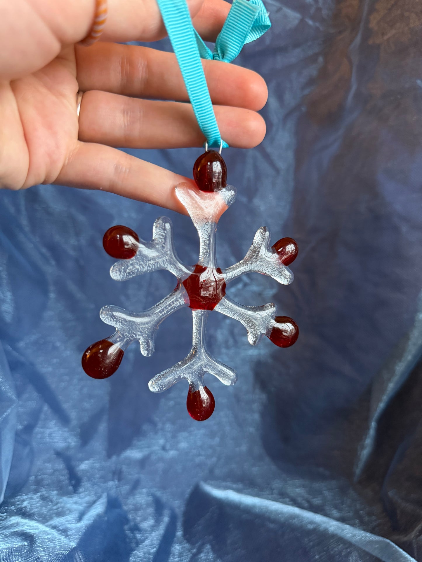 Fused Glass Snowflake