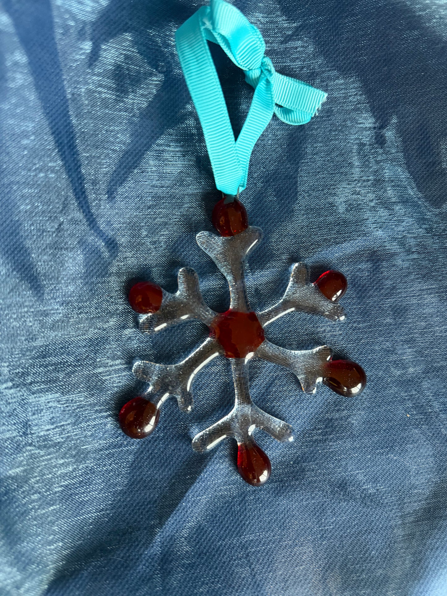 Fused Glass Snowflake