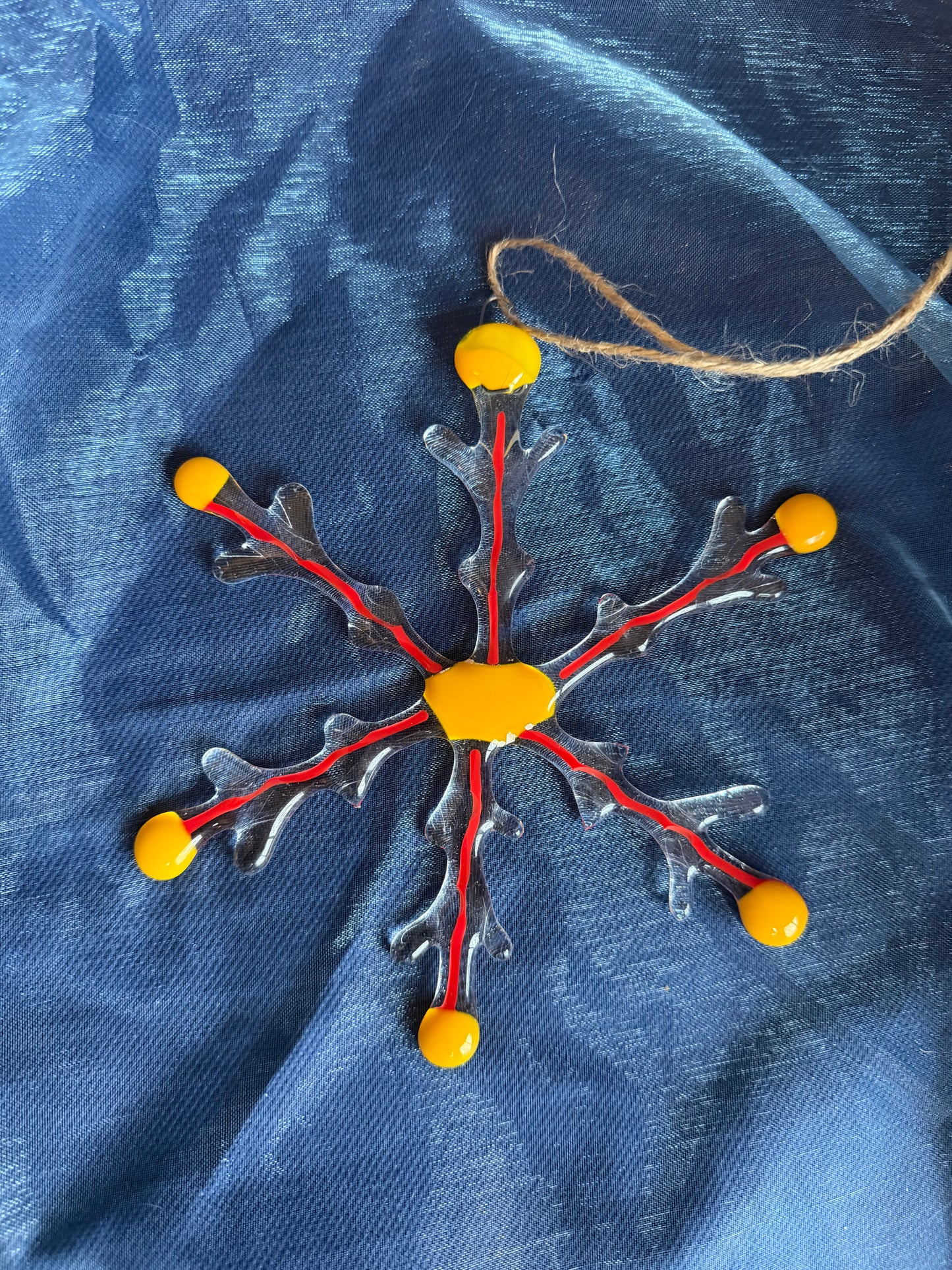 Fused Glass Snowflake