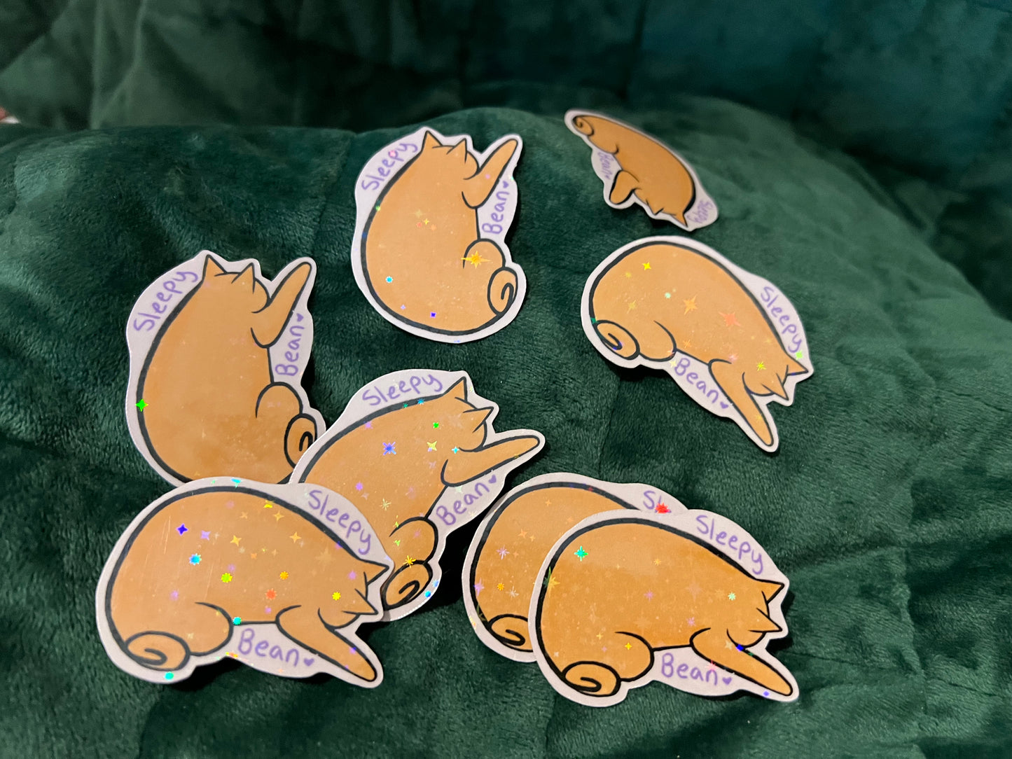 Sleepy Bean Sticker
