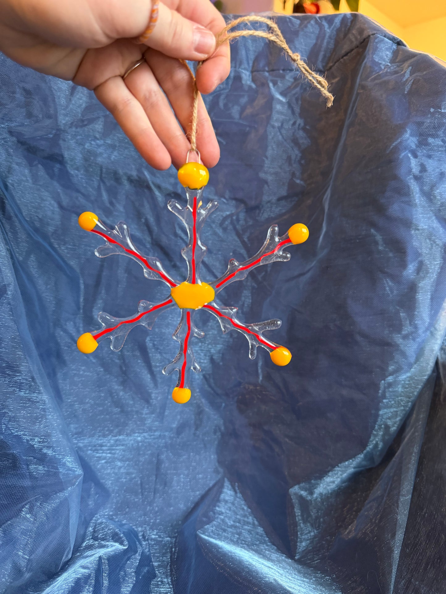 Fused Glass Snowflake