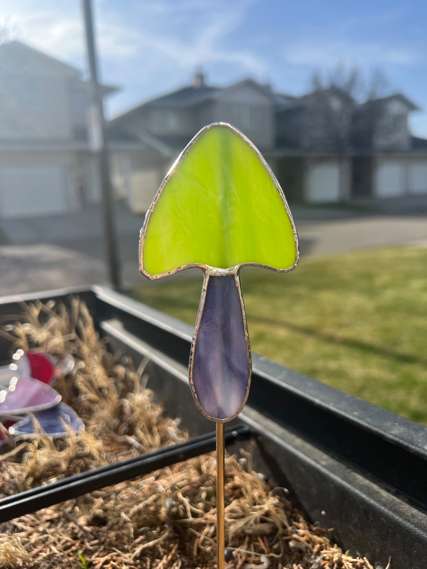 Stained Glass Plant Stake