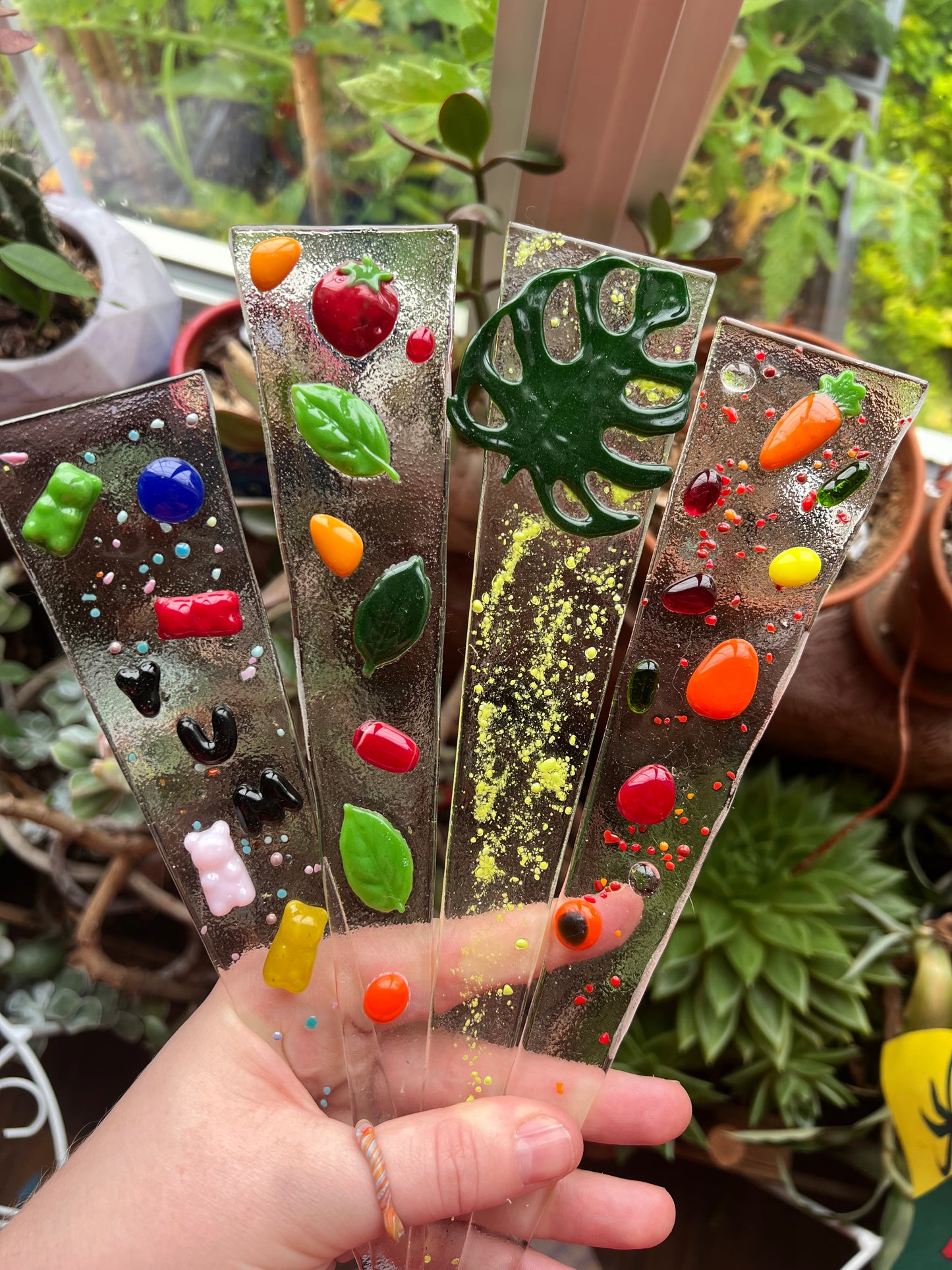 Fused Glass Plant Stake Class @The Glassy Gardener’s Studio