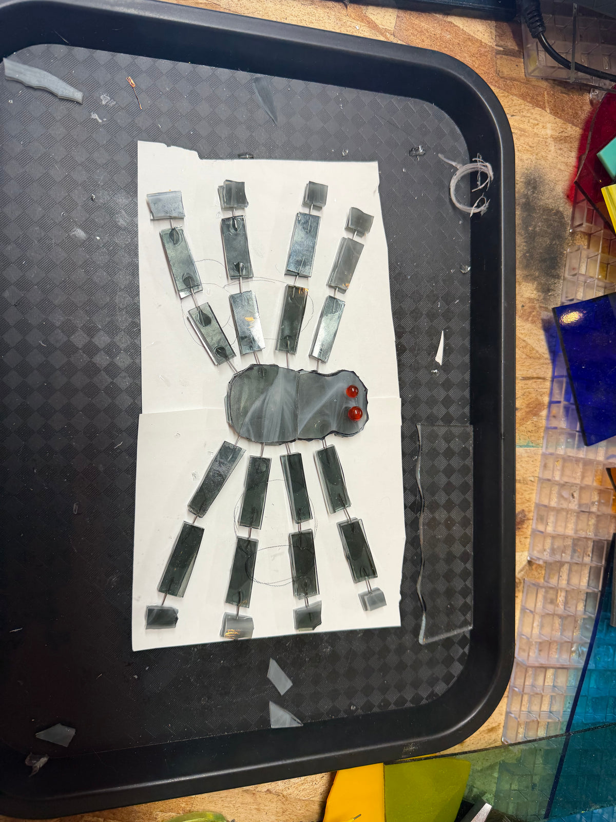 Fused Glass Spider Class @The Glassy Gardener’s Studio