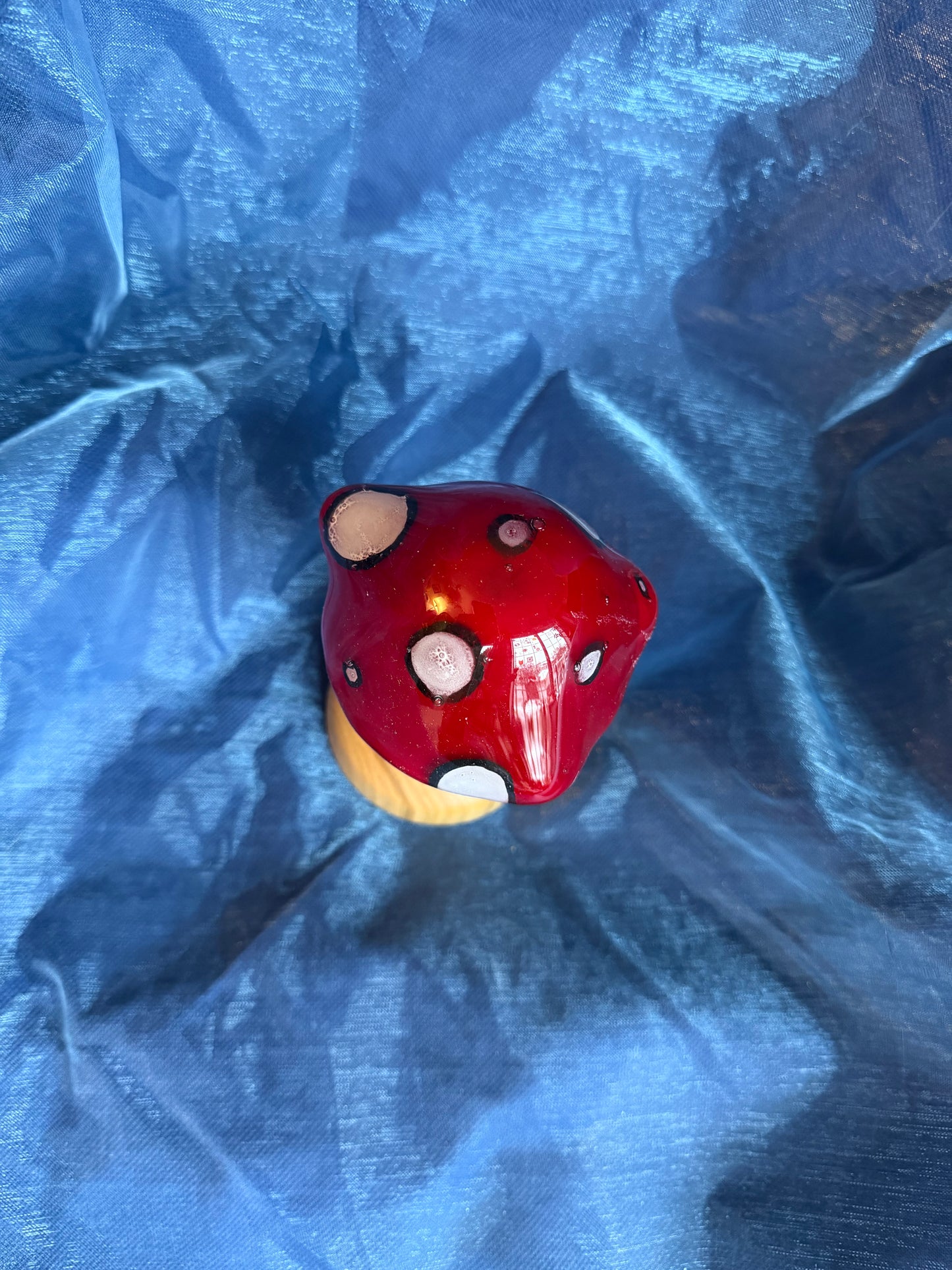 Glass and Wood Mushroom