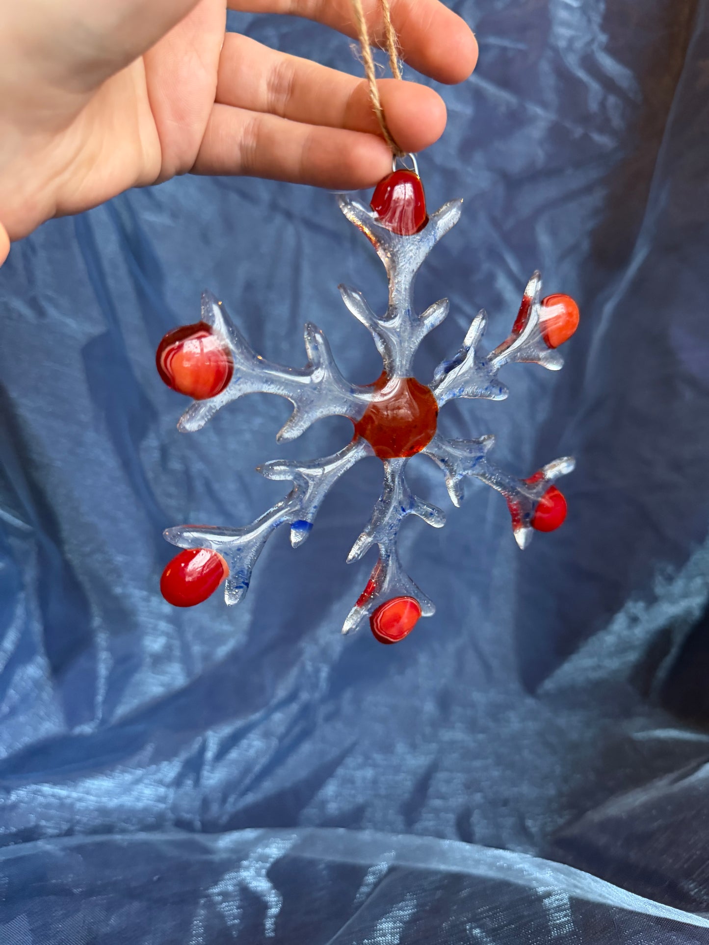 Fused Glass Snowflake