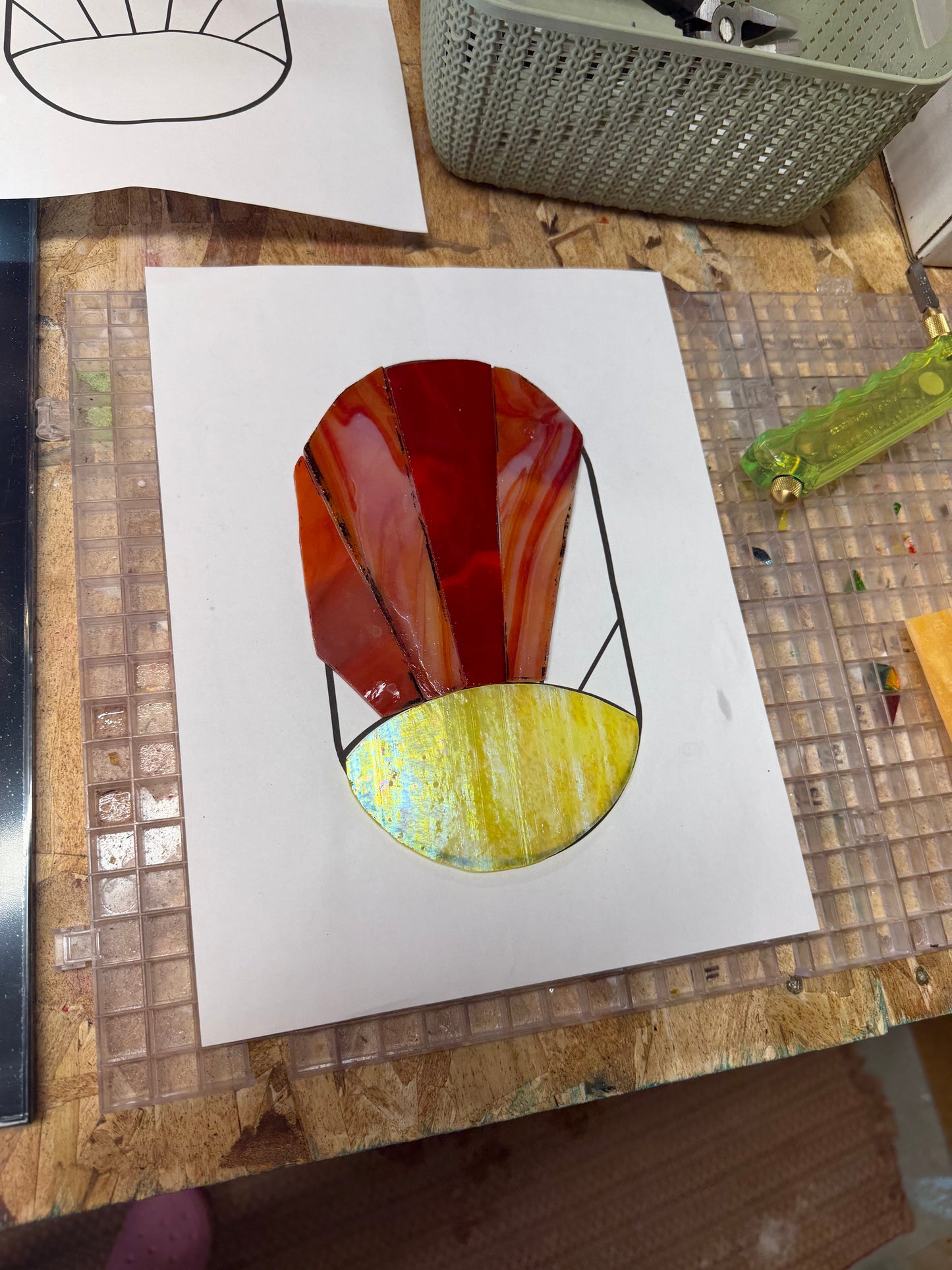 4-Week Beginner Stained Glass Workshop @ The Glassy Gardener's Home Studio