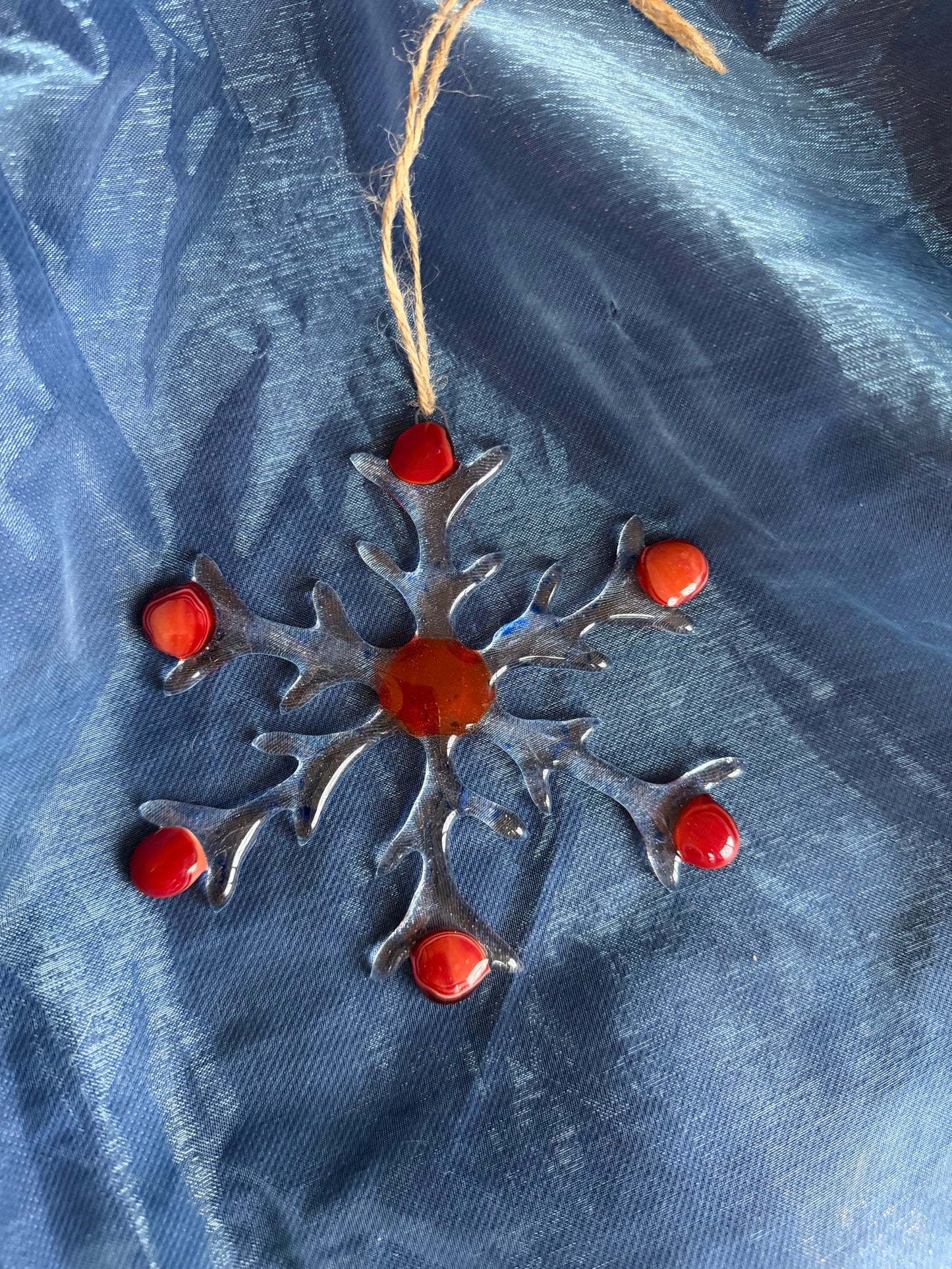 Fused Glass Snowflake