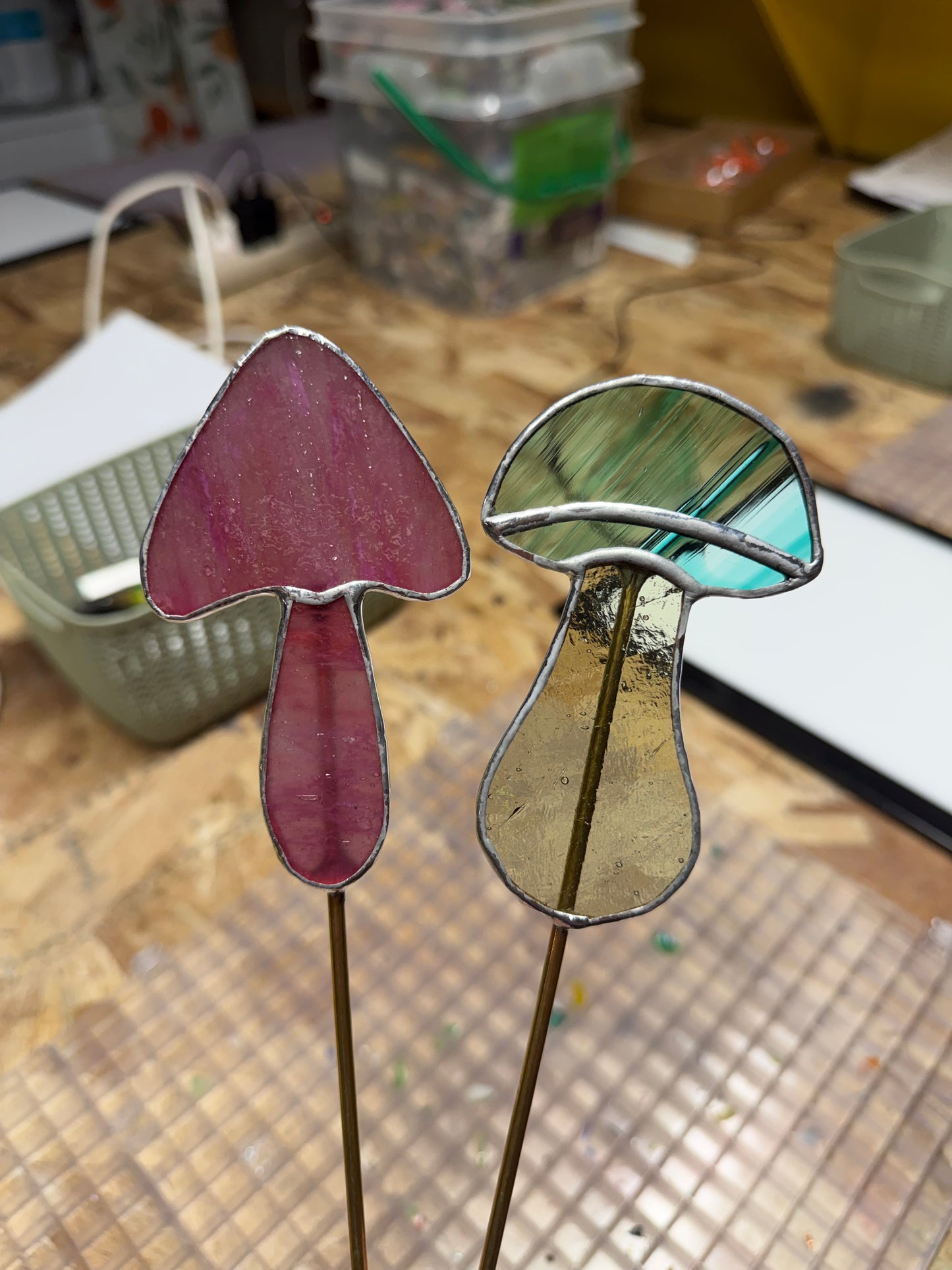 Mushroom Plant Stake Class @The Glassy Gardener’s Studio