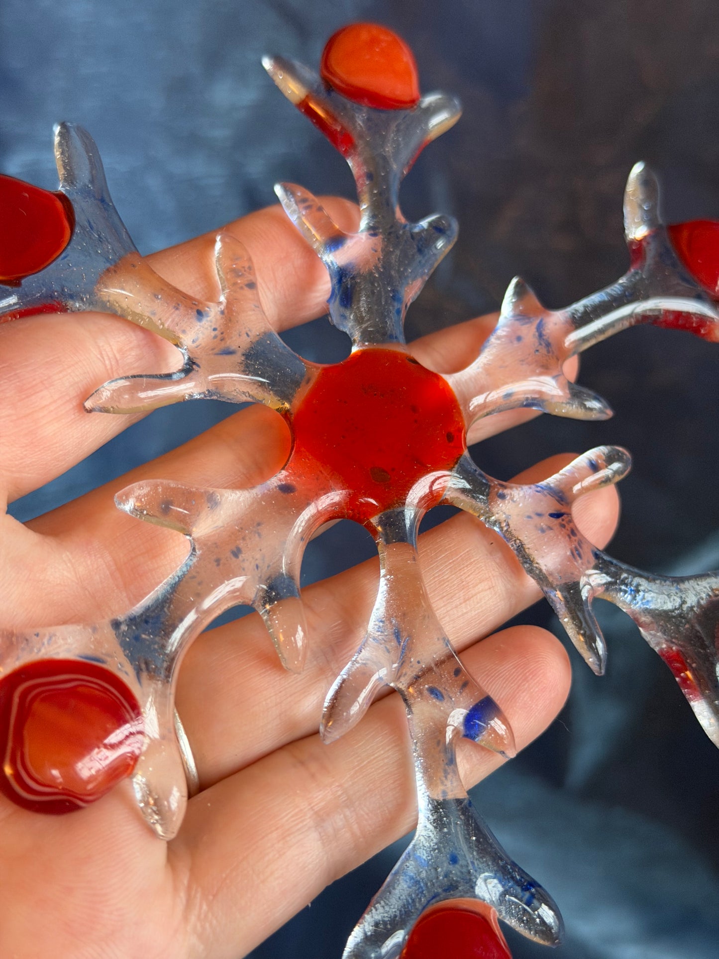 Fused Glass Snowflake